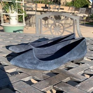 Bella Vita Blue Suede Leather Flats Shoes Heels